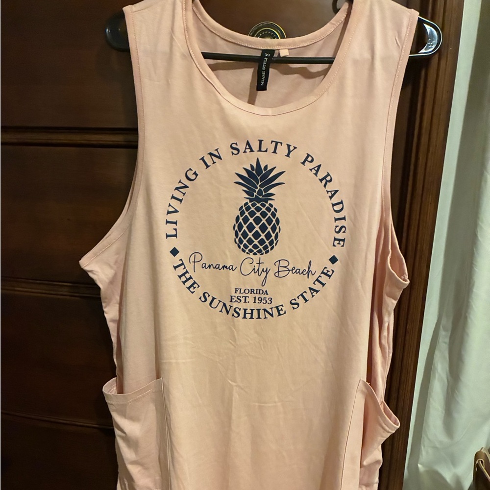 Panama City Beach Peach Tank Top